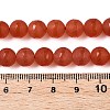 Frosted Natural White Jade Beads Strands G-T138-8mm-209G-5