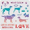 Plastic Reusable Drawing Painting Stencils Templates DIY-WH0172-302-1