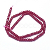 Lab Grown Red Corundum Beads Strands G-D0013-64-1-2