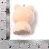 Flocking Opaque Resin Pendants RESI-G128-01E-3