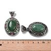 Natural Green Aventurine Pendants FIND-A041-01AS-01-3