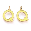 Brass Enamel Pendants KK-R139-02Q-1