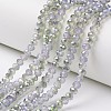 Electroplate Glass Beads Strands EGLA-A034-J8mm-S07-1