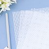 4 Sheets Rectangle Plastic Mesh Canvas Sheets DIY-CP0012-72A-7