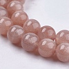 Natural Sunstone Beads Strands X-G-J157-6mm-07-3