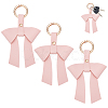 PU Leather Keychains KEYC-WH0029-129B-1