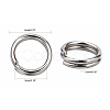 Brass Split Rings KK-E647-10P-6mm-2