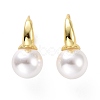 Plastic Pearl Hoop Earrings EJEW-A072-15LG-1