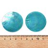 Spray Painted Natural Capiz Shell Pendants X-SSHEL-Z002-01-3