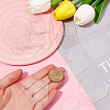Transparent Acrylic Disc Pendants TACR-SC0001-38C-3