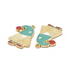 Christmas Theme Rack Plating Alloy Enamel Pendants PALLOY-O109-33LG-3