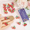 20Pcs Electroplated Transparent Acrylic Pendants FIND-SC0020-66-3