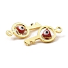 Brass with Enamel Pendants X1-KK-K337-05G-4