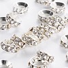 Brass Rhinestone Spacer Beads RB-A020-10mm-01S-1
