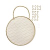 Iron Grid Shape Wall Mount Earring Display ODIS-P010-02G-2