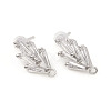 Brass Stud Earring Findings X-ZIRC-L096-16P-1