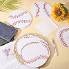 60Pcs 6 Styles Baseball Paper Gift Tags CDIS-CA0001-17-5