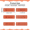 48Pcs 6 Styles PU Leather Labels DIY-WR0003-31-2
