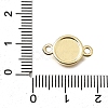 26Pcs 26 Styles Brass Disc with Initial Links Connector Charms KK-E802-36G-4