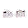 304 Stainless Steel Ribbon Crimp Ends STAS-P249-27B-S-1
