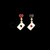 Alloy Enamel Clip-on Earrings FS-WG33BF3-02-1