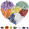 SUNNYCLUE 7 Strands 7 Styles Chakra Natural Gemstone Chip Beads Strands G-SC0002-76-1