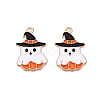 Halloween Theme Alloy Enamel Pendants ENAM-T020-07F-2