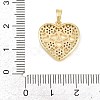 Valentine's Day Brass Micro Pave Cubic Zirconia Pendants KK-T086-01B-3