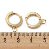 201 Stainless Steel Huggie Hoop Earrings Findings STAS-A167-01F-G-3