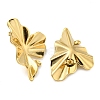 Ion Plating(IP) 304 Stainless Steel Ear Studs EJEW-P270-02G-2