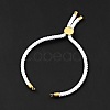 Half Finished Twisted Milan Rope Slider Bracelets FIND-G032-01G-20-4