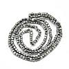 Electroplate Non-magnetic Synthetic Hematite Beads Strands G-Q486-63H-2