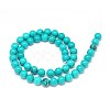 Natural Magnesite Round Bead Strands TURQ-E022-38B-8mm-2
