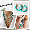 Flat Round Handmade Polymer Clay Beads CLAY-SC0001-58A-01-5