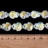 Electroplate Transparent Glass Beads Strands EGLA-N055-04A-11-4