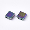 Electroplate Opaque Glass Seed Beads SEED-S023-20C-05-2