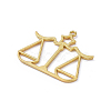 Zinc Alloy Open Back Bezel Pendants X-PALLOY-D580-05G-A-2