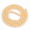 Baking Paint Pearlized Glass Pearl Bead Strands HY-N002-3mm-A09-3