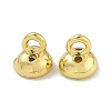 Brass Bead Cap Pendant Bails KK-P284-15G-01-1