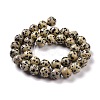 Natural Dalmatian Jasper Beads Strands G-Q462-10mm-30-4