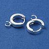 201 Stainless Steel Huggie Hoop Earrings Findings STAS-A167-01L-S-2