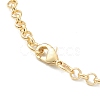 Brass Rolo Chain Necklace Making MAK-F036-01G-3