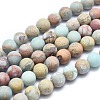 Natural Aqua Terra Jasper Beads Strands G-N0128-48F-6mm-1