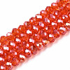 Electroplate Glass Beads Strands EGLA-A044-T1mm-B25-1