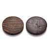 Painted Natural Wood Beads WOOD-N006-06E-2