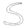 Non-Tarnish Box Chain Necklace for Men X-NJEW-F027-17-2.5mm-3