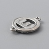 Zinc Alloy Crystal Rhinestone Connector Charms ALRI-WH0005-17E-P-2