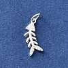 925 Sterling Silver Micro Pave Cubic Zirconia Pendants STER-D309-01C-S-2