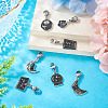 7Pcs 7 Styles DIY Alloy Enamel Pendant Decorations Making Kits FIND-TA0009-04-4