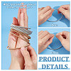 40Pcs 2 Colors Carbon Steel Round Snake Chains Stretch Bracelets Set for Women BJEW-BC0001-09-4